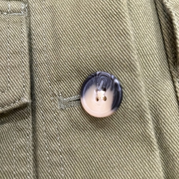 Free Assembly S women’s army green denim dress. - Picture 6 of 6